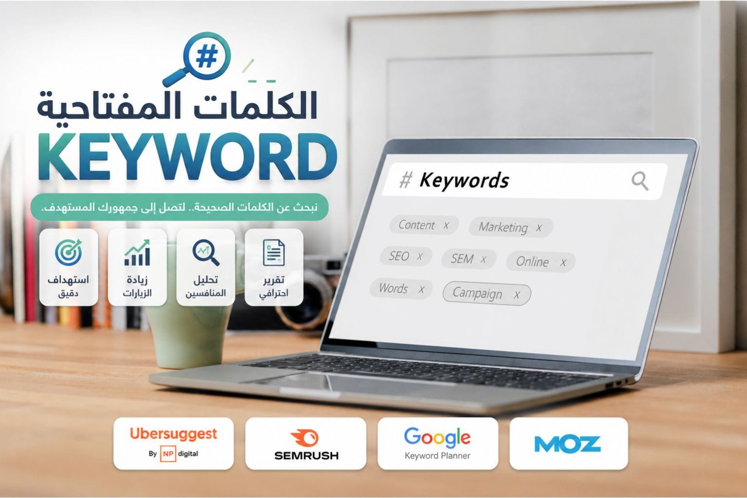 تحليل واختيار الكلمات المفتاحية وبناء استراتيجية الاستهداف